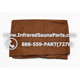 RAIN COVERS - RAIN COVER FOR CORNER INFRARED SAUNA IN BROWN FINISH 1