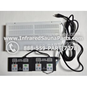 COMPLETE CONTROL POWER BOX WITH CONTROL PANEL - COMPLETE CONTROL POWER BOX CAL SAUNA INFRARED SAUNA STYLE 1 WITH TWO CONTROL PANELS 1