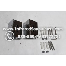 DOOR HINGES - GLASS DOOR HINGE STYLE 8 COMPLETE SET 11