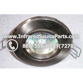 COMPLETE LIGHT ASSEMBLY 220V / 240V - COMPLETE LIGHT ASSEMBLY IN SILVER FINISH WITH BULB 220V / 240V 3
