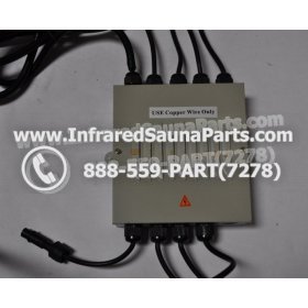 COMPLETE CONTROL POWER BOX 220V / 240V - COMPLETE CONTROL POWER BOX 220V / 240V HEATWAVE INFRARED SAUNA WITH 8 HEATER PLUGS v1 1