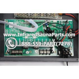 COMPLETE CONTROL POWER BOX WITH CONTROL PANEL - COMPLETE CONTROL POWER BOX ENLIGHTEN INFRARED SAUNA WITH DIGITAL HEAT LEVEL CONTROL WITH ONE CONTROL PANEL 220V / 240V STYLE 1 4