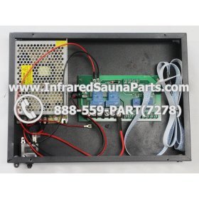 COMPLETE CONTROL POWER BOX 110V / 120V - COMPLETE CONTROL POWER BOX FOR HECHT INFRARED SAUNA WITH USB MP3 FM  PLAYER 110V / 120V STYLE 1 2