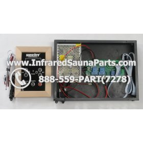 COMPLETE CONTROL POWER BOX WITH CONTROL PANEL - COMPLETE CONTROL POWER BOX HECHT INFRARED SAUNA WITH USB MP3 FM PLAYER ONE CONTROL PANEL 110V / 120V 2
