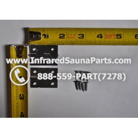 DOOR HINGES - DOOR HINGE  STYLE 4 - COMPLETE SET WITH SCREWS 2