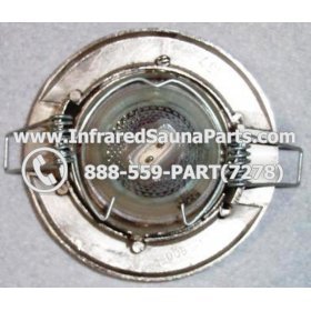 COMPLETE LIGHT ASSEMBLY 12V - COMPLETE LIGHT ASSEMBLY IN SILVER FINISH WITH BULB 12V 2