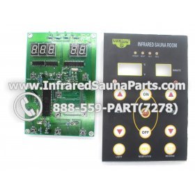 CIRCUIT BOARDS WITH  FACE PLATES - CIRCUIT BOARDS WITH FACE PLATES - LUX INFRARED SAUNA MAIN (10 BUTTONS) 1
