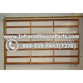 WOOD BACKRESTS - HEMLOCK WOOD BACKREST WITH 2 PANELS   ( 55" x 33" ) 4