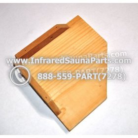 WOOD SHELVES + CUP HOLDERS - HEMLOCK WOOD CUP HOLDER STYLE 6 2