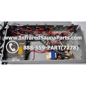 COMPLETE CONTROL POWER BOX WITH CONTROL PANEL - COMPLETE CONTROL POWER BOX MASTERSAUNA INFRARED SAUNA STYLE 2 WITH ONE CONTROL PANEL 9