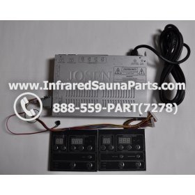 COMPLETE CONTROL POWER BOX WITH CONTROL PANEL - COMPLETE CONTROL POWER BOX MASTERSAUNA INFRARED SAUNA STYLE 3 WITH TWO CONTROL PANELS 1