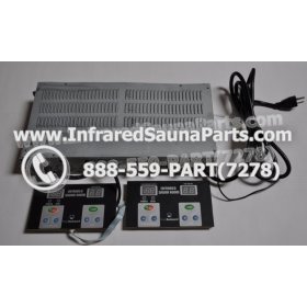 COMPLETE CONTROL POWER BOX WITH CONTROL PANEL - COMPLETE CONTROL POWER BOX GAIA INFRARED SAUNA STYLE 2 WITH TWO CONTROL PANELS 2
