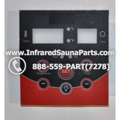 FACE PLATES - FACEPLATE FOR CIRCUIT BOARD PRECISION INFRARED SAUNA  06S064 1
